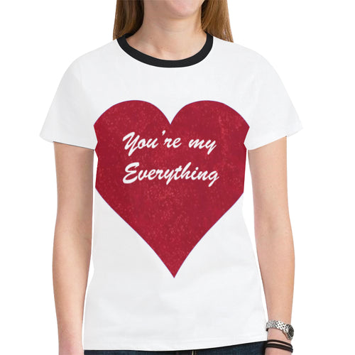 Youre my Everything New All Over Print T-shirt for Women (Model T45)