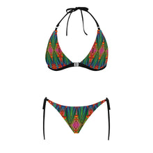 Load image into Gallery viewer, pattern 318 Buckle Front Halter Bikini Swimsuit (Model S08)