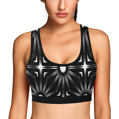 505 Women's All Over Print Sports Bra (Model T52)