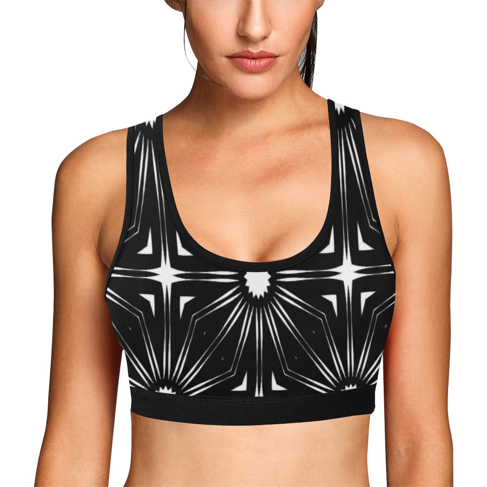 505 Women's All Over Print Sports Bra (Model T52)