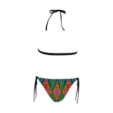 Load image into Gallery viewer, pattern 318 Buckle Front Halter Bikini Swimsuit (Model S08)