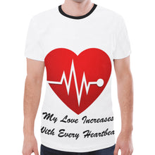 Load image into Gallery viewer, Love Increases New All Over Print T-shirt for Men (Model T45)