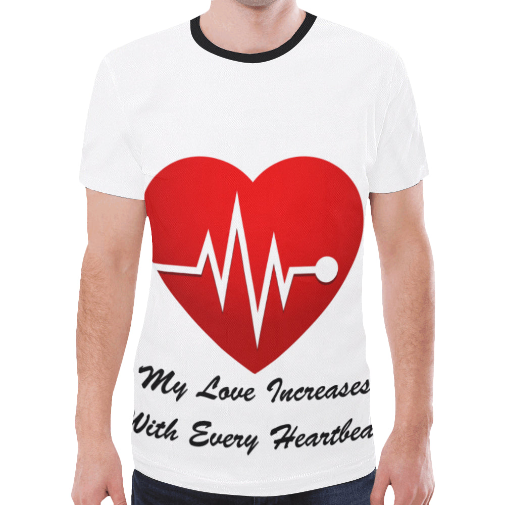 Love Increases New All Over Print T-shirt for Men (Model T45)