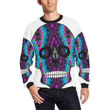 Load image into Gallery viewer, skull 6 Men&#39;s Oversized Fleece Crew Sweatshirt/Large Size(Model H18)