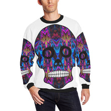 Load image into Gallery viewer, skull 5 Men&#39;s Oversized Fleece Crew Sweatshirt/Large Size(Model H18)