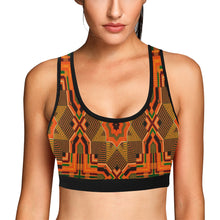 Load image into Gallery viewer, Kente 10 Women&#39;s All Over Print Sports Bra (Model T52)