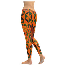 Load image into Gallery viewer, Kente 8 Low Rise Leggings (Invisible Stitch) (Model L05)