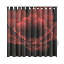 Load image into Gallery viewer, floral fract 3 red Shower Curtain 72"x72"