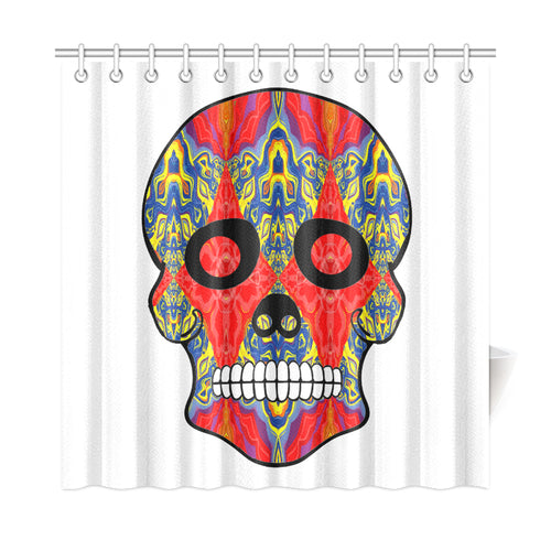 skull 8 Shower Curtain 72