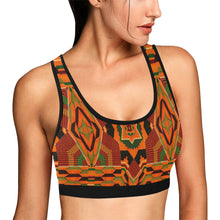 Load image into Gallery viewer, Kente 6 Women&#39;s All Over Print Sports Bra (Model T52)