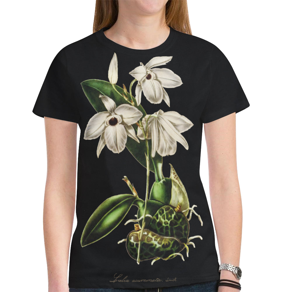 laelia acuminata New All Over Print T-shirt for Women (Model T45)